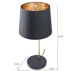 Black Desk Lamp for Bedside and Table Use with Ergonomic Lighting