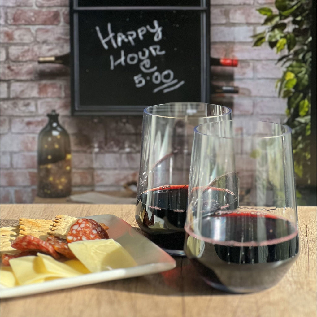 Unbreakable Wine Glasses with 17oz Capacity - Clear (Set of 4)