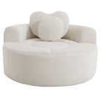 Round Sofa Bed with Memory Foam Sectional Couch