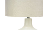Contemporary Table Lamp with Ceramic Base - Cream