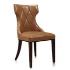Reine Dining Chair Set of 2 with Solid Wood Frame and Classic Design - Multiple Colors