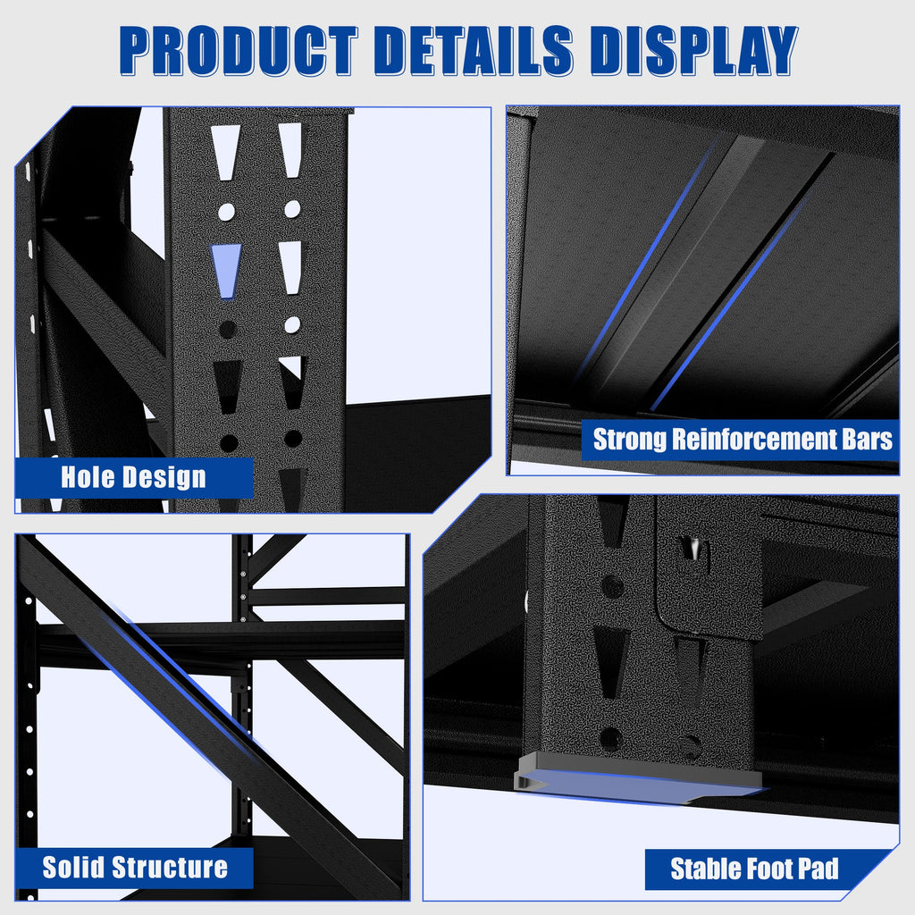 Heavy Duty Metal Adjustable Garage Shelves