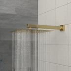 10" Square Rainfall Shower Head with 360° Adjustability – Multiple Colors