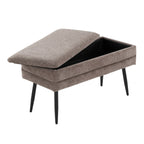 Contemporary Storage Bench with Removable Lid - Light Brown or Dark Brown