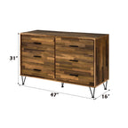 Hestia Walnut Dresser with Smooth-Glide Drawers - Walnut
