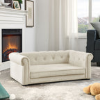 Modern Elegant Rectangle Pet Bed with Elevated Design - Multiple Colors