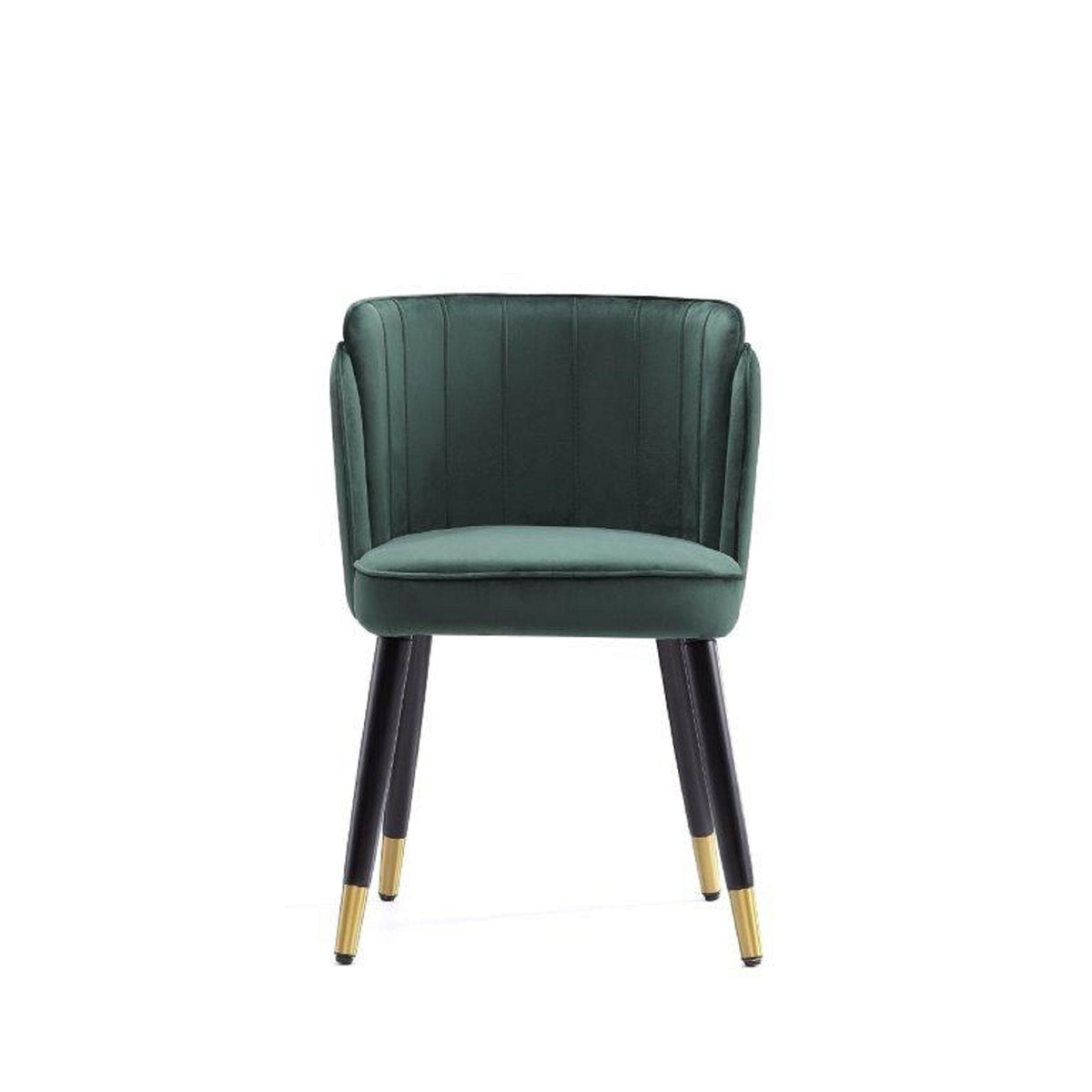 Modern Dining Chair with Solid Wood Frame and Wave Stitching - Multiple Colors