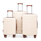 3 Pieces Set Spinner Wheel Luggage With Combination Lock