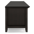 Low TV Media Stand with Adjustable Shelf - Hickory Brown
