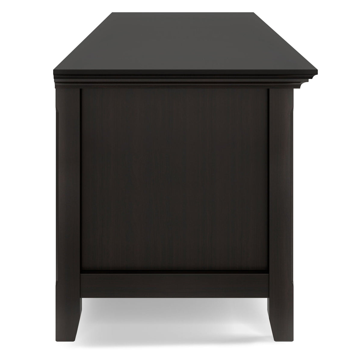Low TV Media Stand with Adjustable Shelf - Hickory Brown