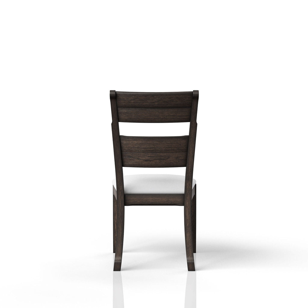 Upholstered Seat Side Chair with Ladderback - Chocolate