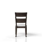 Upholstered Seat Side Chair with Ladderback - Chocolate