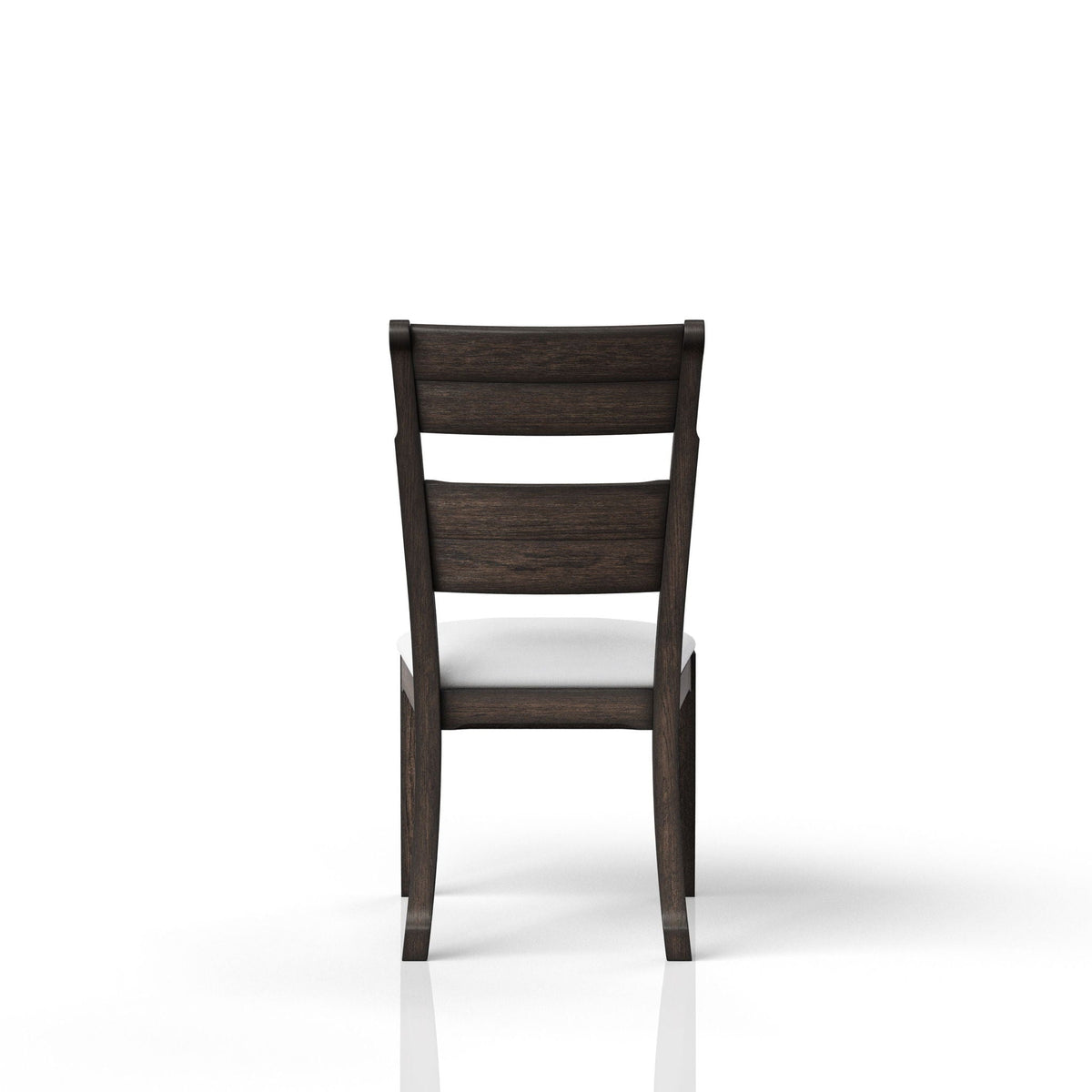 Upholstered Seat Side Chair with Ladderback - Chocolate