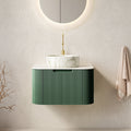 DINA 24" Bathroom Vanity & Sink with Ceramic Basin - Carrara White or White