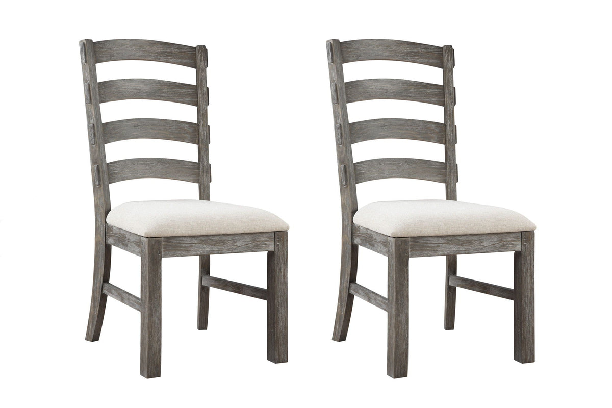 Upholstered Dining Chairs Set of 2 with Wood Frame - Brown