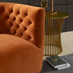 Ergonomic Design Swivel Chair with Tufted Accent - Multiple Colors