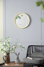 Transitional Mango Wood Wall Mirror with Frame - Multiple Colors