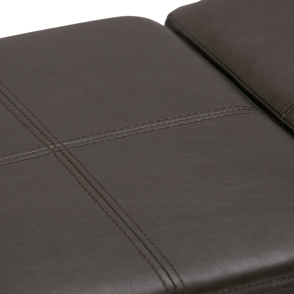 Avalon Upholstered Storage Ottoman with Flip-Over Serving Trays - Multiple Colors