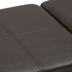 Avalon Upholstered Storage Ottoman with Flip-Over Serving Trays - Multiple Colors