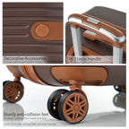 4 Piece Hard Shell Luggage Set with Spinner Wheels - Multiple Colors