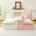 Multifunctional Stationary Sofa with Adjustable Layout - Choice of Color