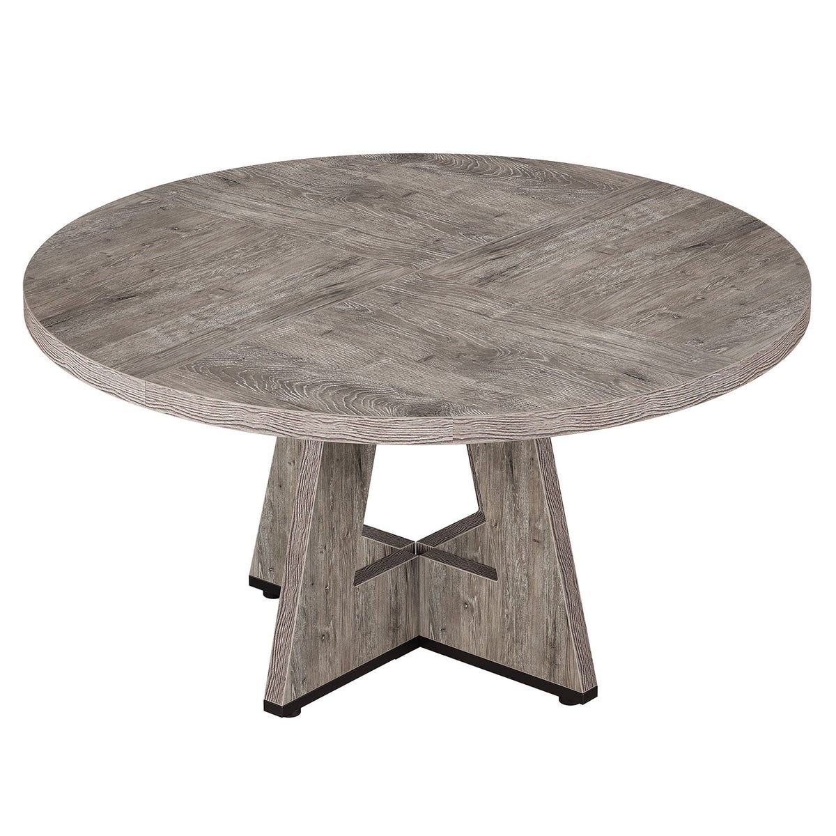 Round Dining Cross Base Kitchen Table with Engineered Wood - Assorted Colors
