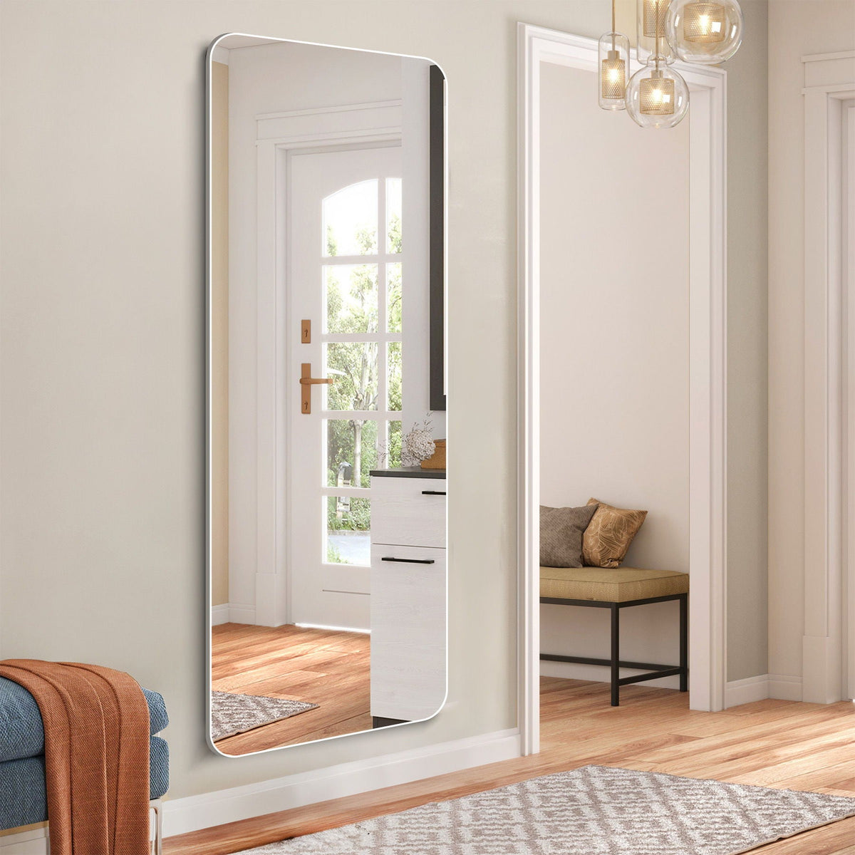 Full Body Round Corner Mirror