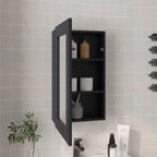 Medicine Cabinet with Mirror and 3 Shelves - Engineered Wood