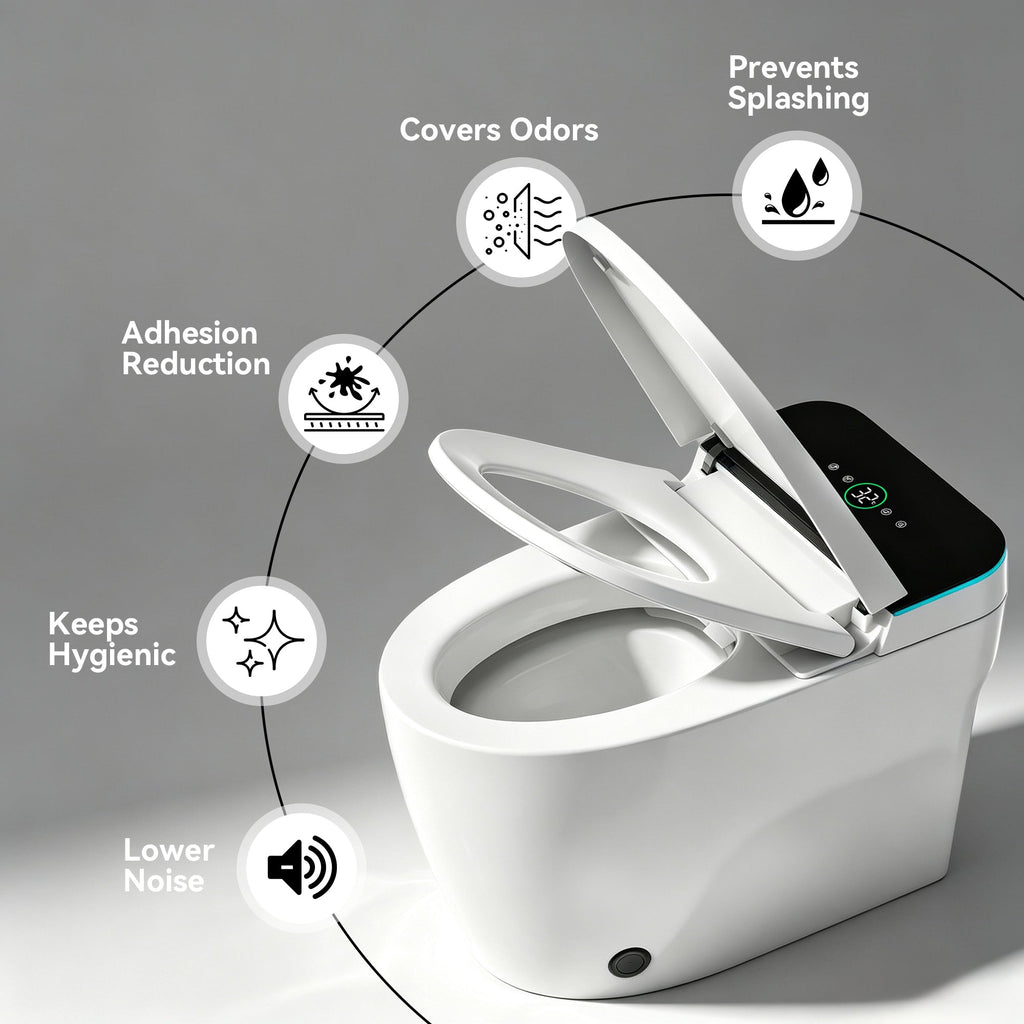 Smart Toilet with Heated Bidet Seat