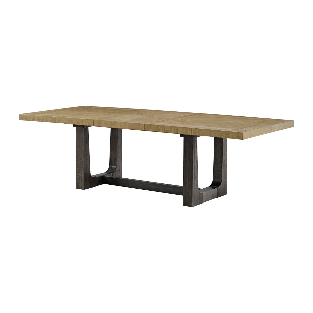 Table With Trestle Base Bar Table with Solid Wood Construction - Light Brown