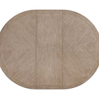 Round Extendable Dining Table with Pedestal Base - Sand