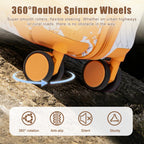 3-Piece Hard Case Luggage Set with Spinner Wheels - Orange
