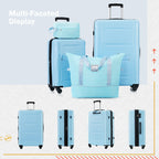 Expandable 2 Piece Luggage Set with TSA Lock and Spinner Wheels - Multiple Colors