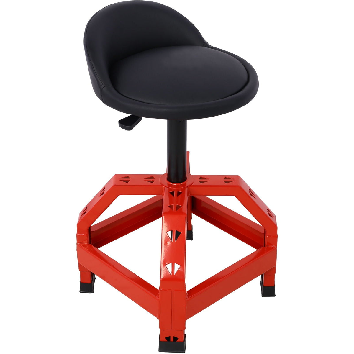 Pneumatic 360 Degree Swivel Mechanics Stool with Adjustable Height - Red or Black