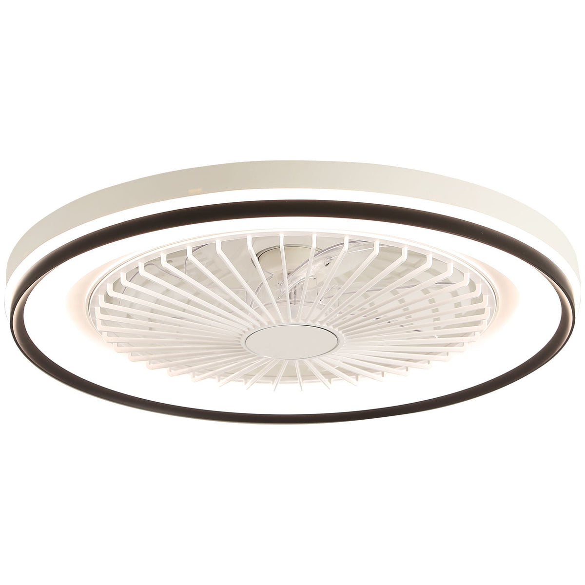 RGB Dimmable LED Bladeless Ceiling Fan with Remote Control