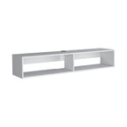 Moore Floating TV Stand with Cable Management - Light Brown, Black, or White