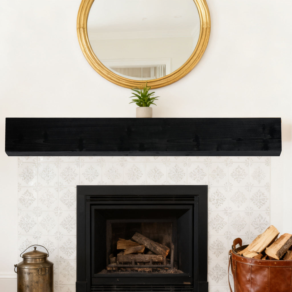 Floating Fireplace Mantel Shelf with Invisible Wall Mount - Multiple Colors