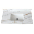 Elegant Vanity Top With Undermount Sink And Backsplash
