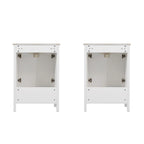 Modern Bathroom Vanity with Sink Combo – Compact Storage - Dark Brown or White