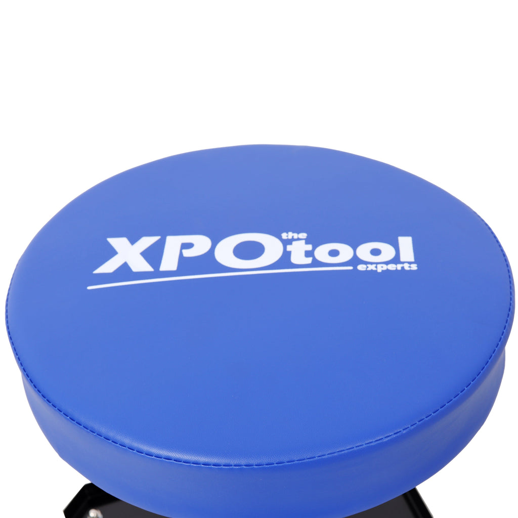 Adjustable Pneumatic Garage Stool with 250 LBS Capacity - Steel