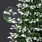 6FT Artificial Christmas Tree with White-Tipped PE & PVC