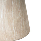 Travertine Outdoor Side Table with Pedestal Base – Gold or White