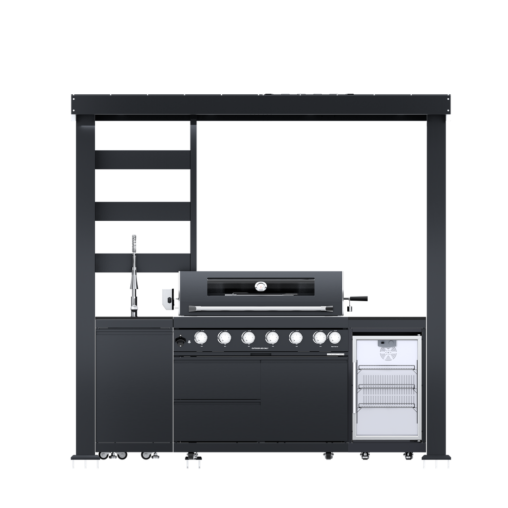 94-Inch 6-Burner Deluxe Stainless Steel Gas Grill
