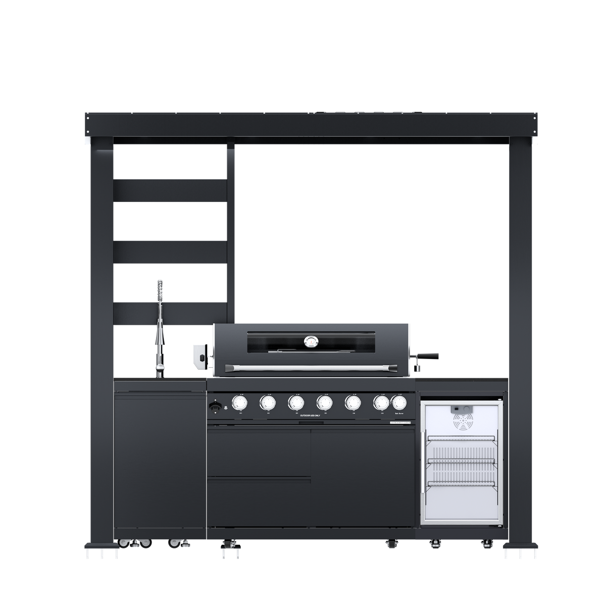 94-Inch 6-Burner Deluxe Stainless Steel Gas Grill