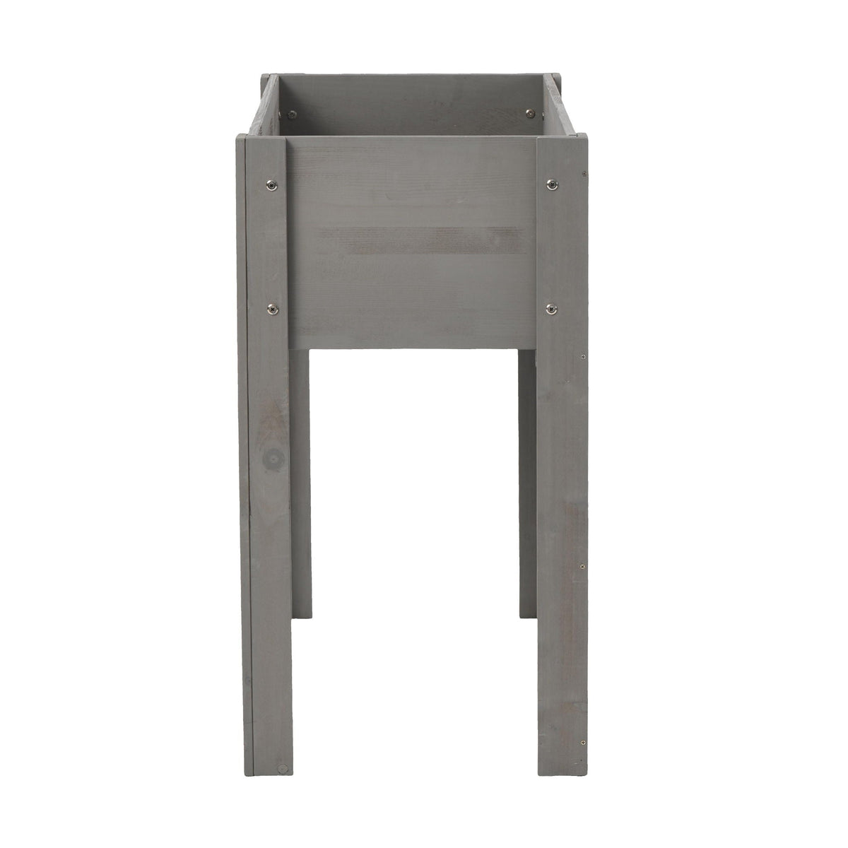 Solid Wood Raised Garden Bed with Legs - Available in Gray, Dark Gray, Dark Brown