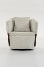 Mid Century Modern Accent Chair with Swivel Function - Corduroy