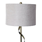 Nightstand Desk Lamp with Twisted Base - White