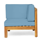 Brava X-Back 2 Seater Sectional Loveseat with Coffee Table - Blue or Beige