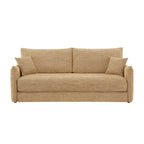 Mocha Sofa with Pocket Coil Support and 2 Pillows - Cadie