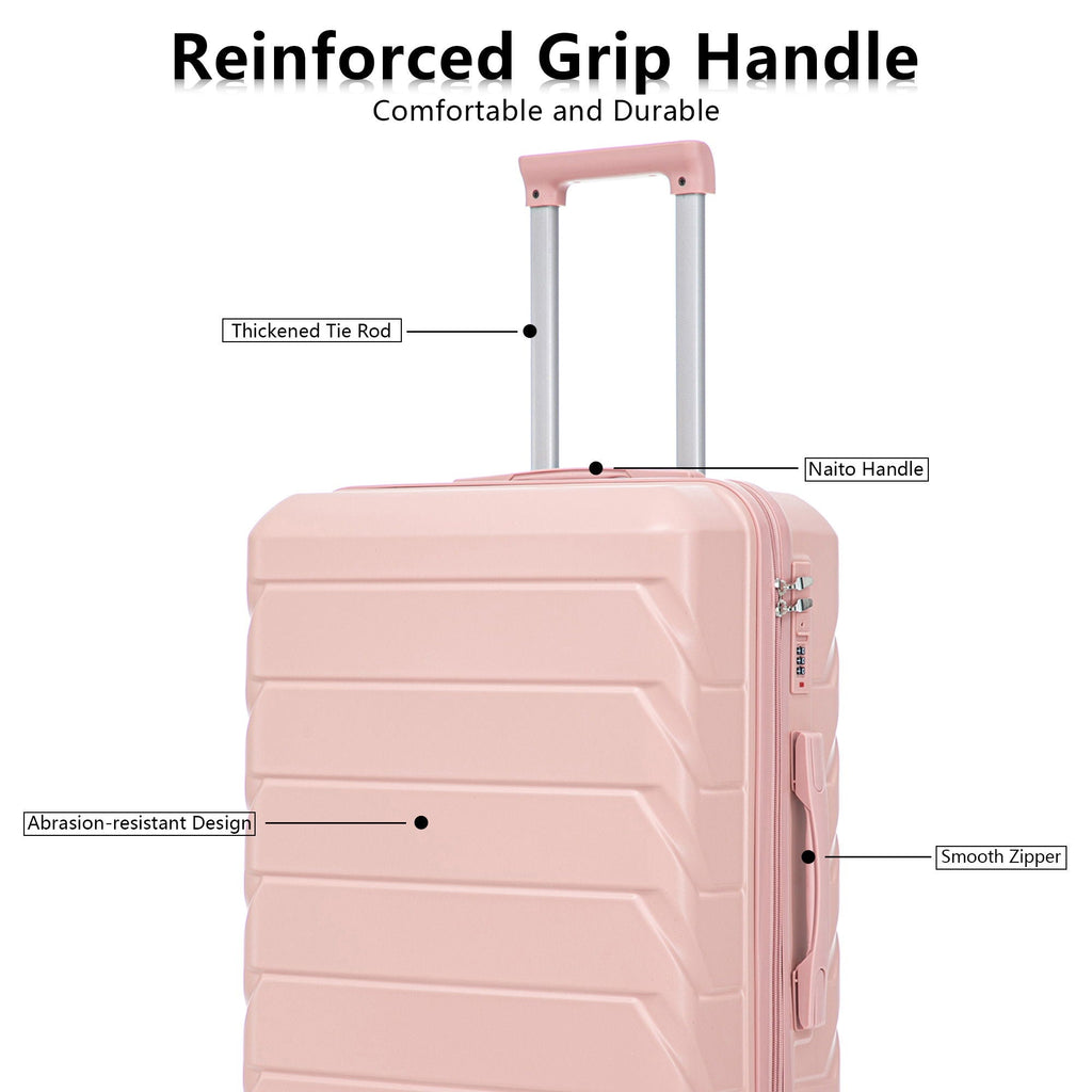 3 Pieces Set Spinner Wheel Luggage With Combination Lock